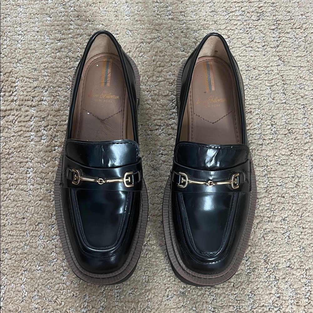 Sam Edelman Laurs Platform Black Loafers
